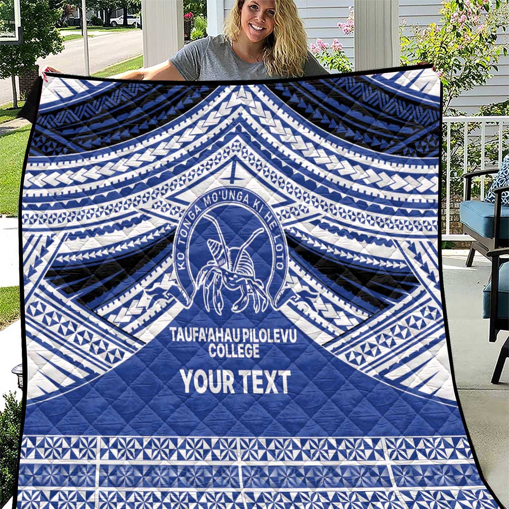 Personalised Tonga Taufa'ahau Pilolevu College Quilt Polynesian Ngatu Tribal