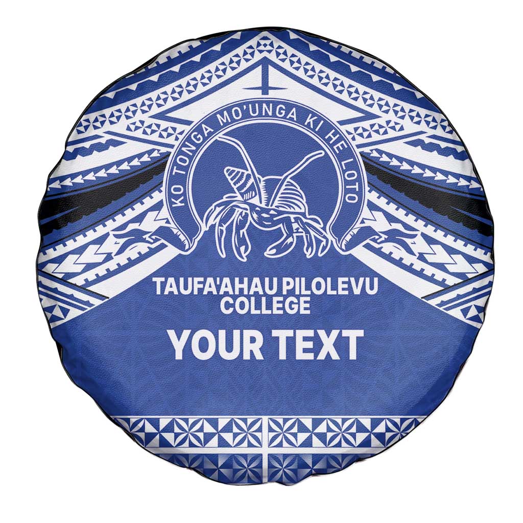 Personalised Tonga Taufa'ahau Pilolevu College Spare Tire Cover Polynesian Ngatu Tribal