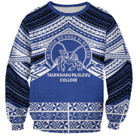 Personalised Tonga Taufa'ahau Pilolevu College Sweatshirt Polynesian Ngatu Tribal