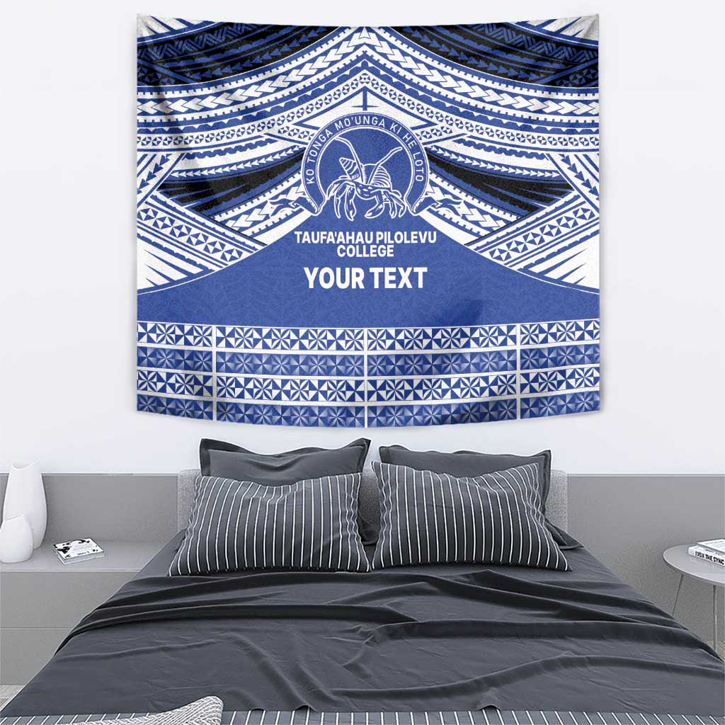 Personalised Tonga Taufa'ahau Pilolevu College Tapestry Polynesian Ngatu Tribal