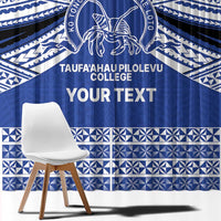 Personalised Tonga Taufa'ahau Pilolevu College Window Curtain Polynesian Ngatu Tribal