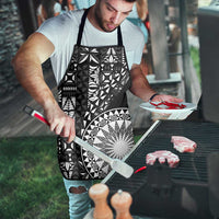Black Tongan Ngatu Fonulei Pattern Apron - Polynesian Pride