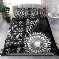 Black Tongan Ngatu Fonulei Pattern Bedding Set