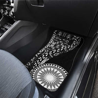 Black Tongan Ngatu Fonulei Pattern Car Mats