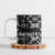 Black Tongan Ngatu Fonulei Pattern Ceramic Mug - Polynesian Pride