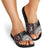 Red Tongan Ngatu Fonulei Pattern Slide Sandals - Polynesian Pride