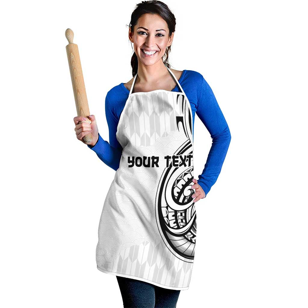 Hawaii and Japanese Culture Personalised Apron With Polynesian Tribal Tattoo Style - Polynesian Pride