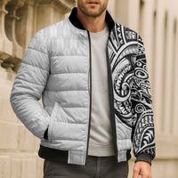 Hawaii and Japanese Culture Personalised Bomber Puffer Jacket With Polynesian Tribal Tattoo Style - Polynesian Pride