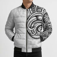 Hawaii and Japanese Culture Personalised Bomber Puffer Jacket With Polynesian Tribal Tattoo Style - Polynesian Pride