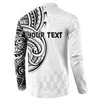 Hawaii and Japanese Culture Personalised Button Sweatshirt With Polynesian Tribal Tattoo Style