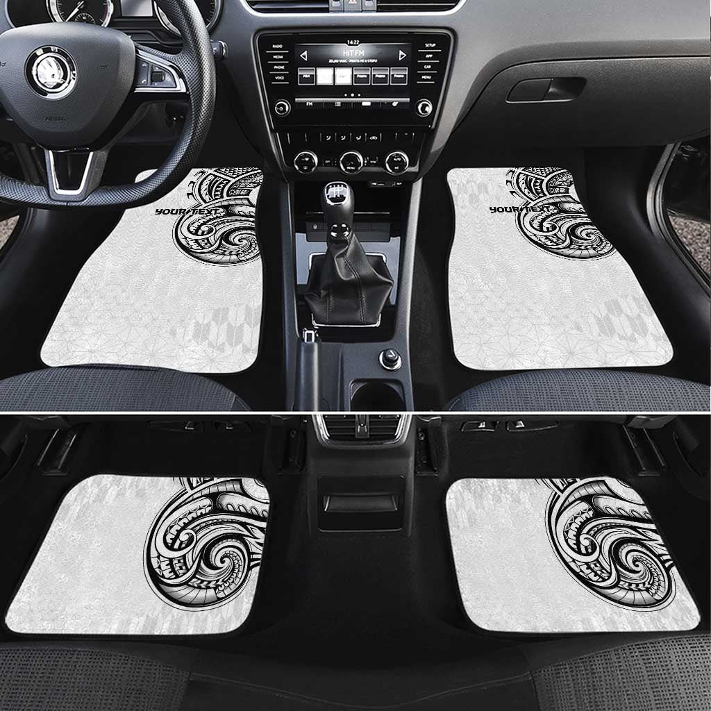 Hawaii and Japanese Culture Personalised Car Mats With Polynesian Tribal Tattoo Style