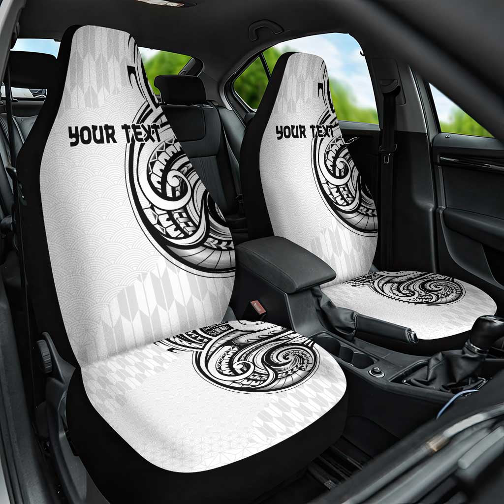 Hawaii and Japanese Culture Personalised Car Seat Cover With Polynesian Tribal Tattoo Style