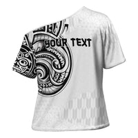 Hawaii and Japanese Culture Personalised Cross Shoulder Shirt With Polynesian Tribal Tattoo Style - Polynesian Pride