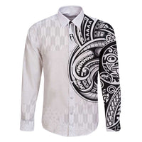 Hawaii and Japanese Culture Personalised Family Matching Long Sleeve Bodycon Dress and Hawaiian Shirt With Polynesian Tribal Tattoo Style