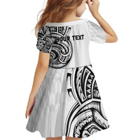 Hawaii and Japanese Culture Personalised Family Matching Mermaid Dress and Hawaiian Shirt With Polynesian Tribal Tattoo Style