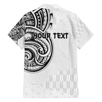Hawaii and Japanese Culture Personalised Family Matching Puletasi and Hawaiian Shirt With Polynesian Tribal Tattoo Style