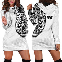Hawaii and Japanese Culture Personalised Hoodie Dress With Polynesian Tribal Tattoo Style