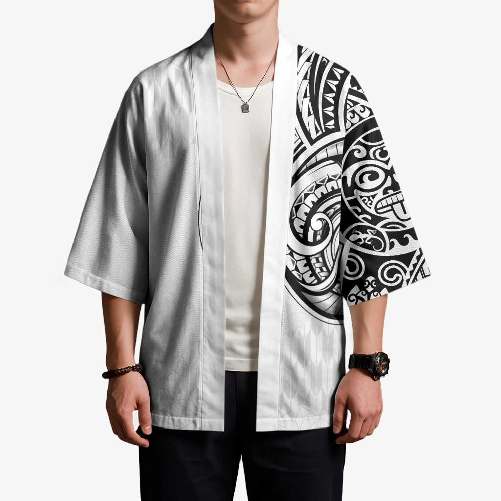 Hawaii and Japanese Culture Personalised Kimono With Polynesian Tribal Tattoo Style - Polynesian Pride