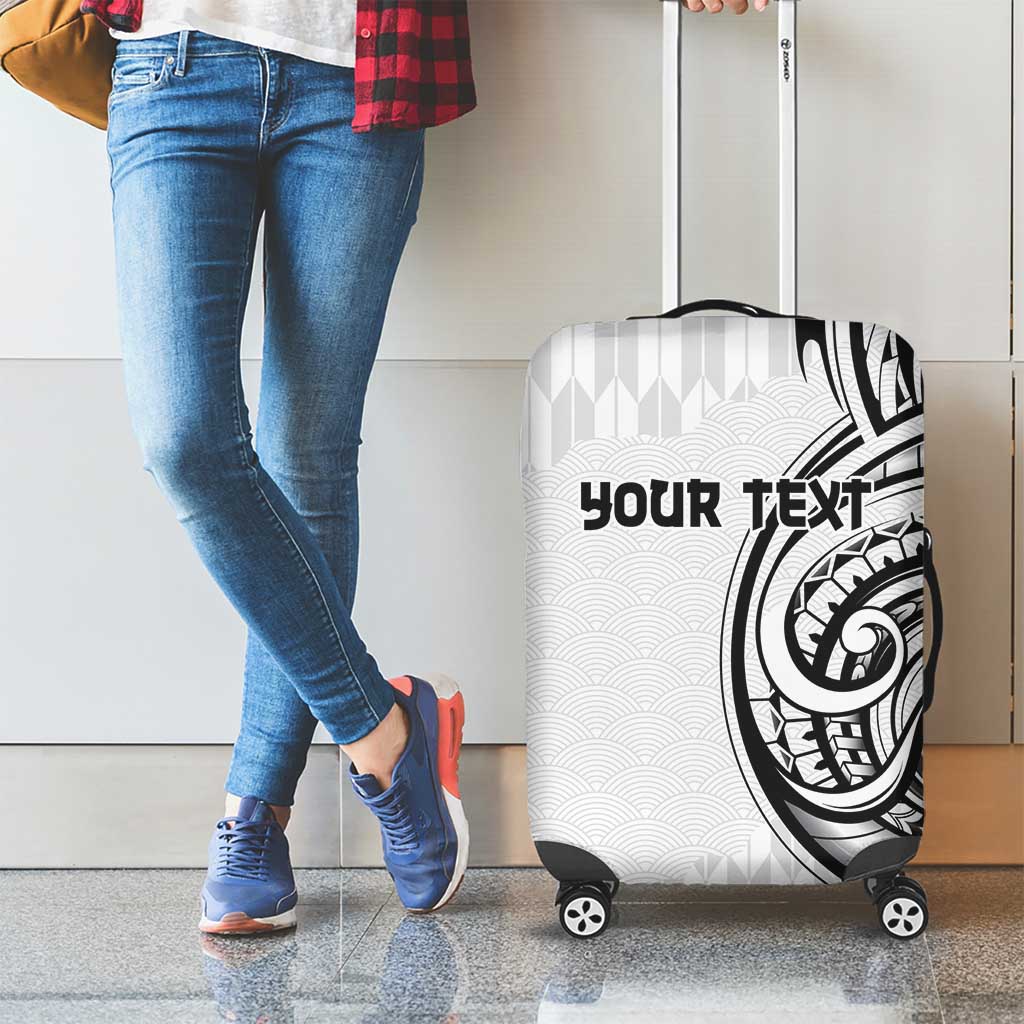 Hawaii and Japanese Culture Personalised Luggage Cover With Polynesian Tribal Tattoo Style