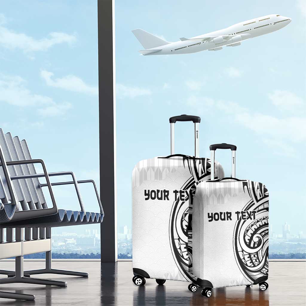 Hawaii and Japanese Culture Personalised Luggage Cover With Polynesian Tribal Tattoo Style