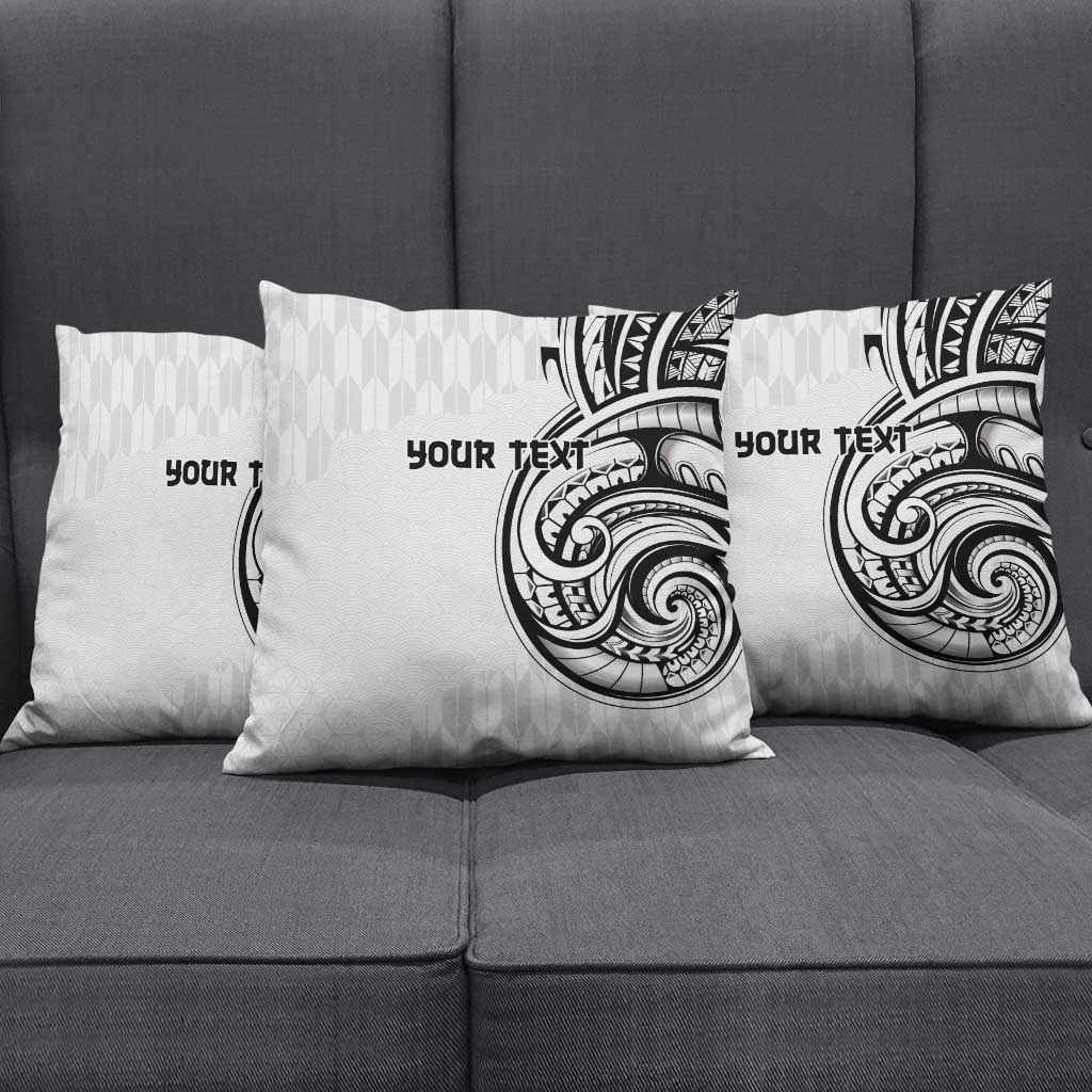 Hawaii and Japanese Culture Personalised Pillow Cover With Polynesian Tribal Tattoo Style - Polynesian Pride