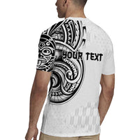 Hawaii and Japanese Culture Personalised Rugby Jersey With Polynesian Tribal Tattoo Style
