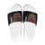 Hawaii and Japanese Oni Mask Personalised Slide Sandals Kakau Pattern Dark Art Style - Polynesian Pride
