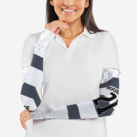 Japan Pacific Rugby 2022-23 Custom Arm Sleeves Black Sakura Japanese Wave Pattern - Polynesian Pride