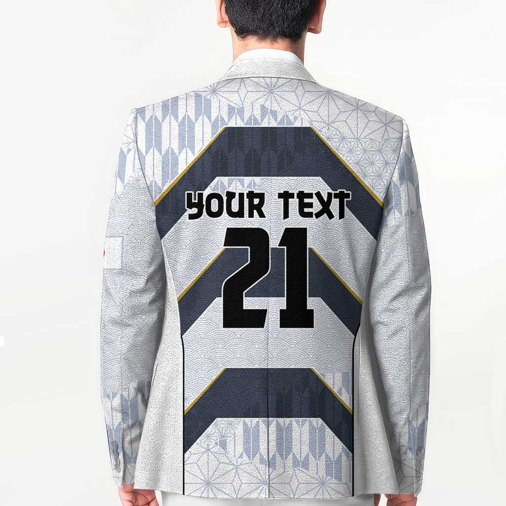 Japan Pacific Rugby 2022-23 Custom Blazer Black Sakura Japanese Wave Pattern - Polynesian Pride