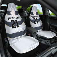 Japan Pacific Rugby 2022-23 Custom Car Seat Cover Black Sakura Japanese Wave Pattern