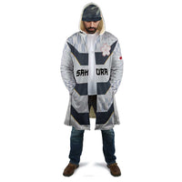 Japan Pacific Rugby 2022-23 Custom Cloak Black Sakura Japanese Wave Pattern - Polynesian Pride