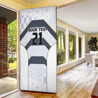 Japan Pacific Rugby 2022-23 Custom Door Cover Black Sakura Japanese Wave Pattern - Polynesian Pride