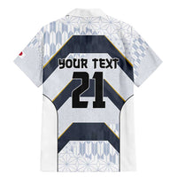Japan Pacific Rugby 2022-23 Custom Family Matching Mermaid Dress and Hawaiian Shirt Black Sakura Japanese Wave Pattern