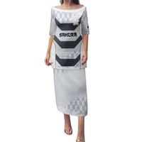 Japan Pacific Rugby 2022-23 Custom Family Matching Puletasi and Hawaiian Shirt Black Sakura Japanese Wave Pattern