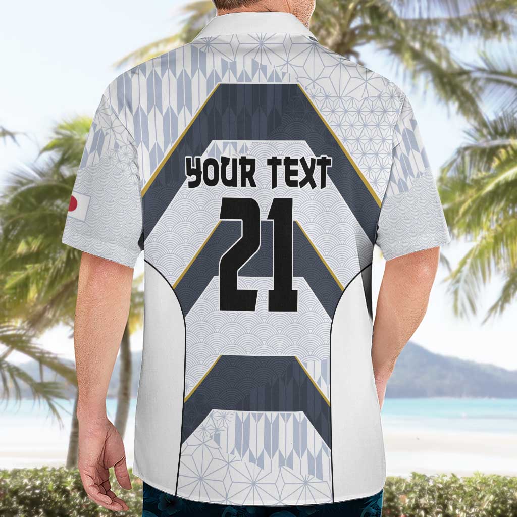 Japan Pacific Rugby 2022-23 Custom Hawaiian Shirt Black Sakura Japanese Wave Pattern