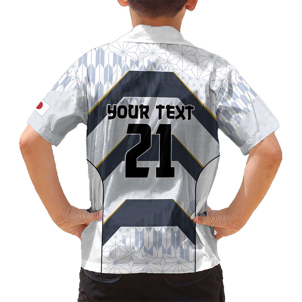 Japan Pacific Rugby 2022-23 Custom Hawaiian Shirt Black Sakura Japanese Wave Pattern