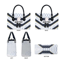Japan Pacific Rugby 2022-23 Custom Leather Bag Black Sakura Japanese Wave Pattern - Polynesian Pride