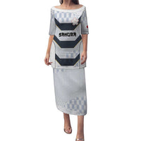 Japan Pacific Rugby 2022-23 Custom Puletasi Black Sakura Japanese Wave Pattern