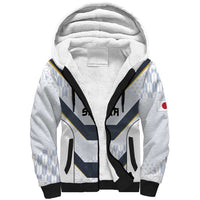 Japan Pacific Rugby 2022-23 Custom Sherpa Hoodie Black Sakura Japanese Wave Pattern