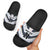Japan Pacific Rugby 2022-23 Custom Slide Sandals Black Sakura Japanese Wave Pattern - Polynesian Pride