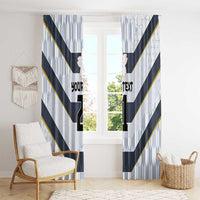 Japan Pacific Rugby 2022-23 Custom Window Curtain Black Sakura Japanese Wave Pattern