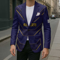 Japan Pacific Rugby 2022-23 Custom Blazer Blue Sakura Japanese Wave Pattern - Polynesian Pride