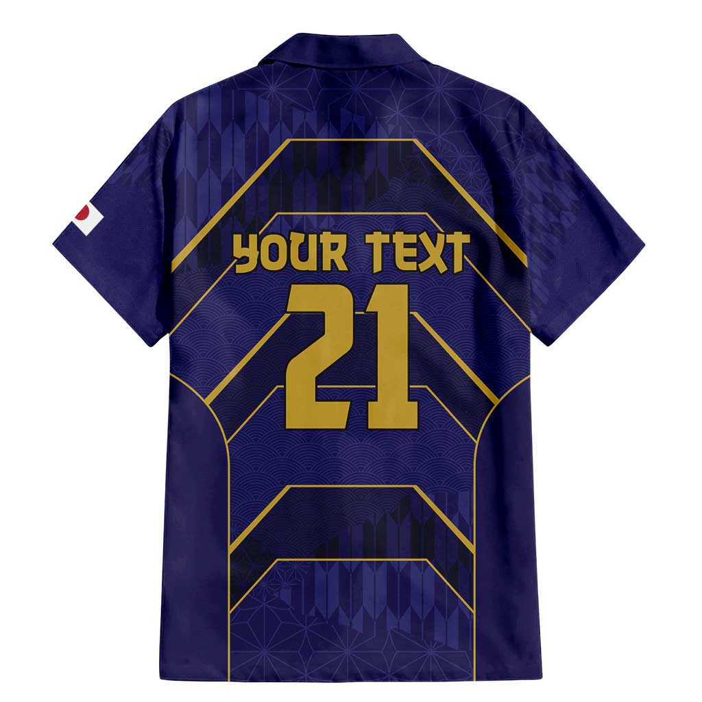 Japan Pacific Rugby 2022-23 Custom Family Matching Mermaid Dress and Hawaiian Shirt Blue Sakura Japanese Wave Pattern