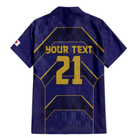 Japan Pacific Rugby 2022-23 Custom Family Matching Mermaid Dress and Hawaiian Shirt Blue Sakura Japanese Wave Pattern