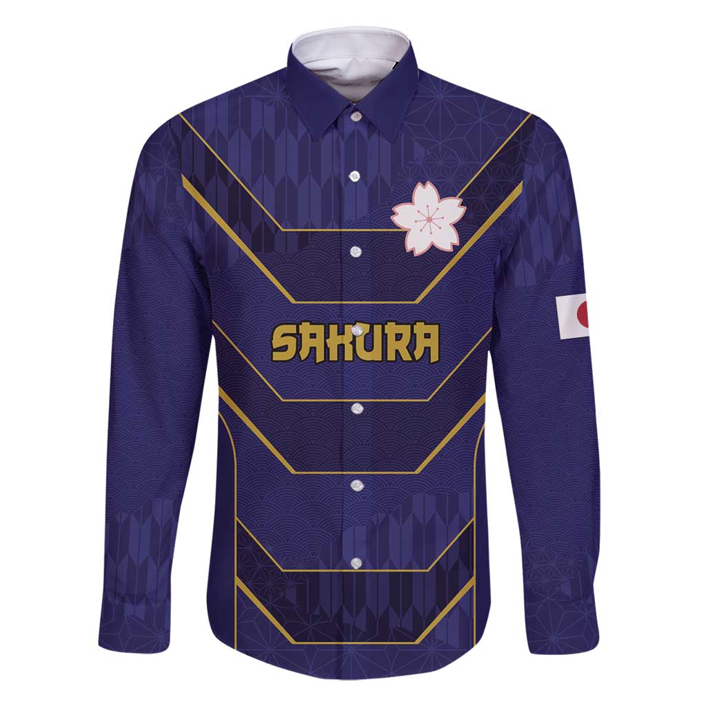 Japan Pacific Rugby 2022-23 Custom Family Matching Mermaid Dress and Hawaiian Shirt Blue Sakura Japanese Wave Pattern