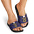 Japan Pacific Rugby 2022-23 Custom Slide Sandals Blue Sakura Japanese Wave Pattern - Polynesian Pride