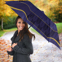 Japan Pacific Rugby 2022-23 Custom Umbrella Blue Sakura Japanese Wave Pattern - Polynesian Pride