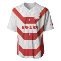 Japan Pacific Rugby 2022-23 Custom Baseball Jersey Red Sakura Japanese Wave Pattern
