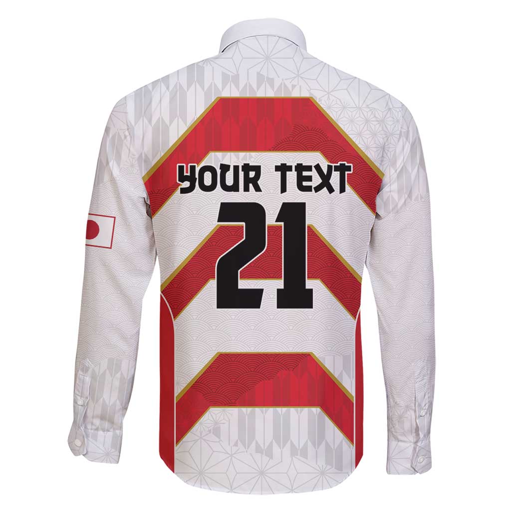 Japan Pacific Rugby 2022-23 Custom Family Matching Short Sleeve Bodycon Dress and Hawaiian Shirt Red Sakura Japanese Wave Pattern