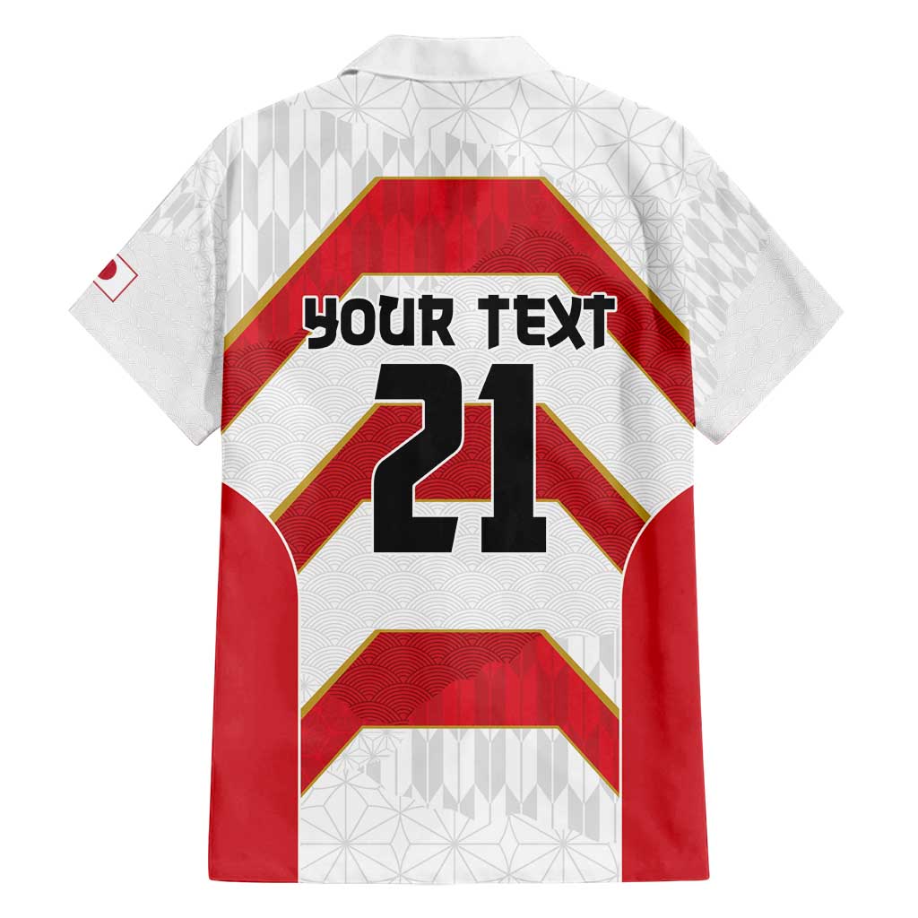 Japan Pacific Rugby 2022-23 Custom Family Matching Tank Maxi Dress and Hawaiian Shirt Red Sakura Japanese Wave Pattern